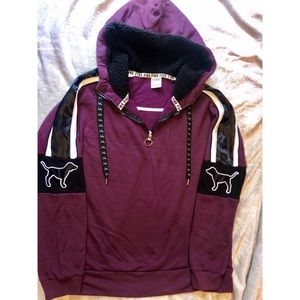 PINK Hooded Sweatshirt - Dog Detailed